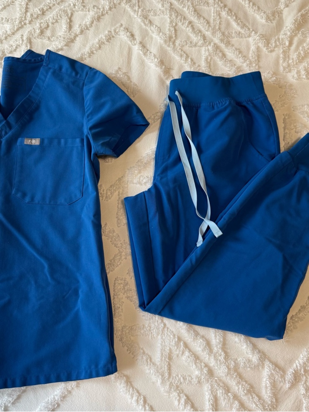 Figs Blue Scrub Set